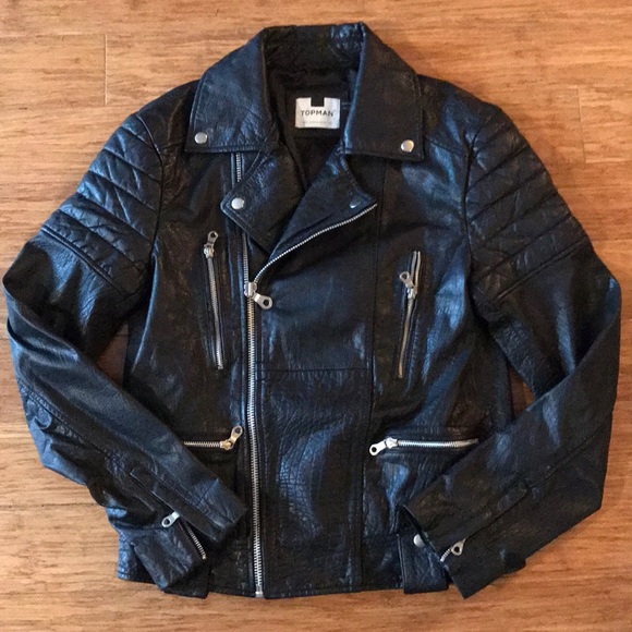 Topman Other - TopMan real leather motorcycle biker jacket